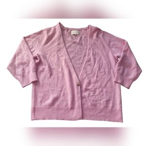 Pre-owned Loulou Studio Cupo 100% Cashmere Women Cardigan Color Pink Balletcore